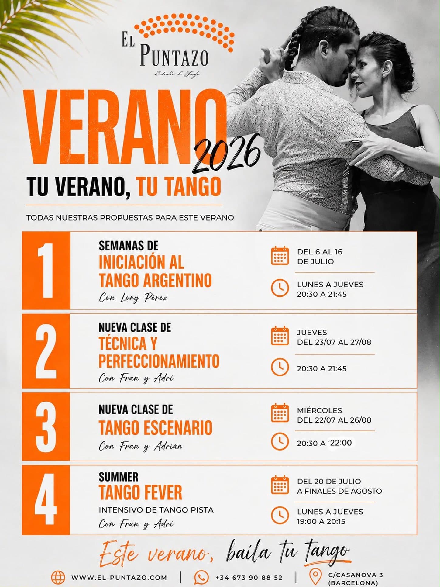 El Puntazo Estudio de Tango Clases de Tango en Barcelona. Barcelona, CATALUNYA