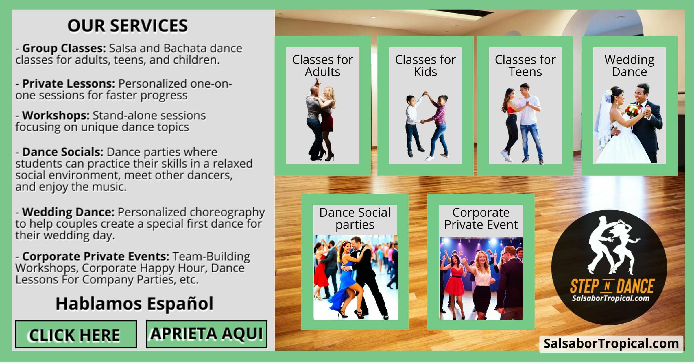 Step N Dance Salsabor Tropical Dance Studio. Fort Lauderdale, FL